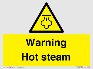 Warning Hot steam